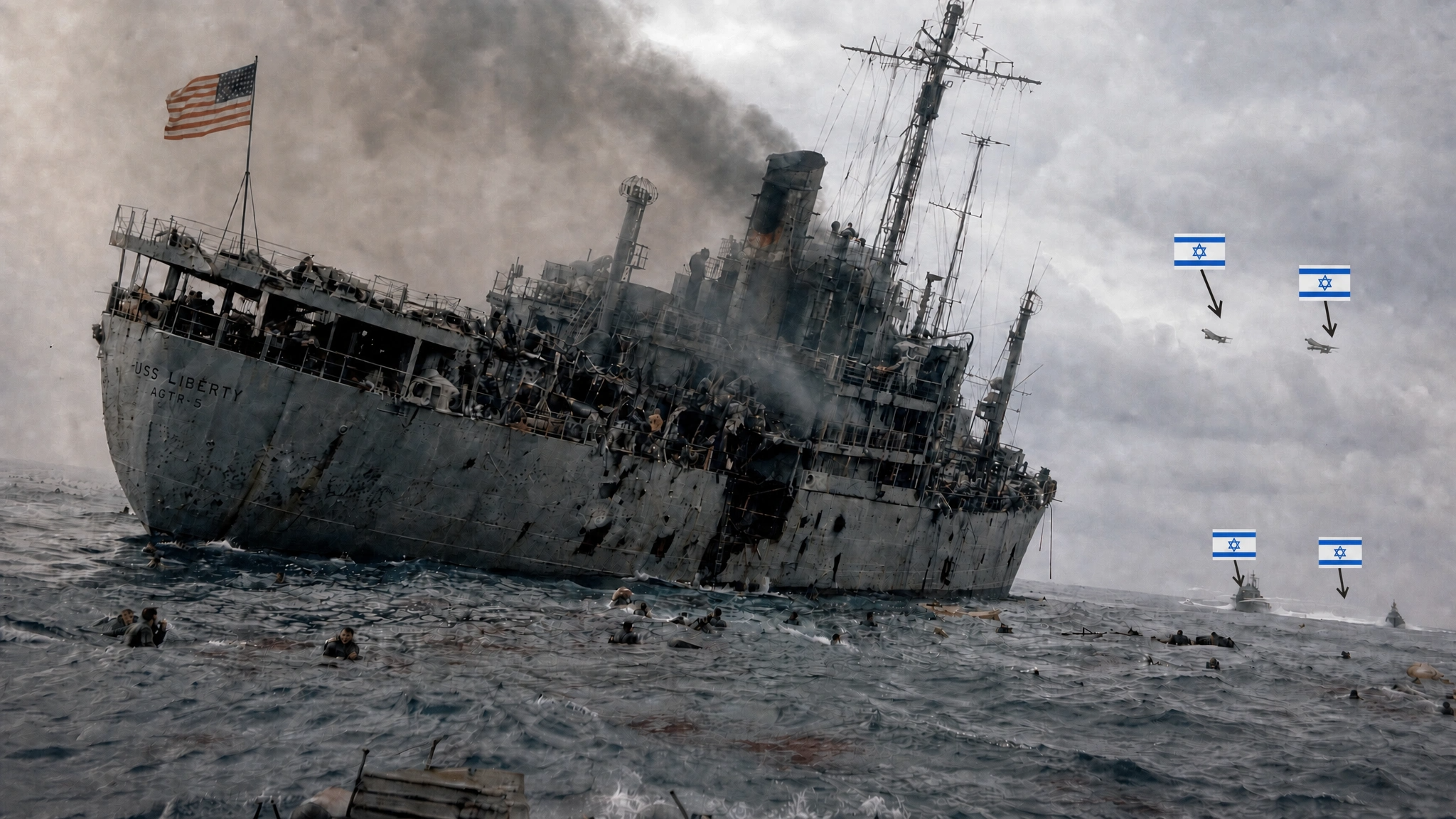 Israel got away with murdering 34 American servicemen and wounding nearly 200. (JUNE 8th, 1967)